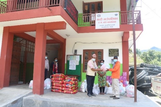 Distribution to Food packages to needy families